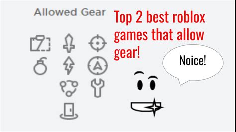 roblox all gear allowed games